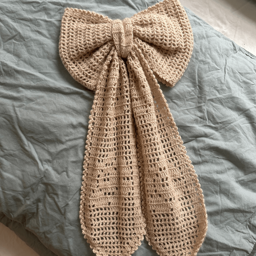 Hækleopskrift – Filet Crochet Bow - GAIA -