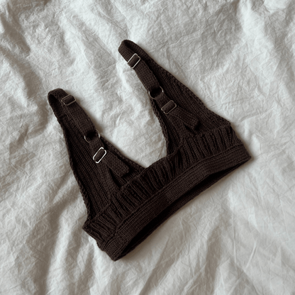 Strikkeopskrift - Galalpaga, 2by2 Bralette - Gaia Garn - Strikkeopskrift